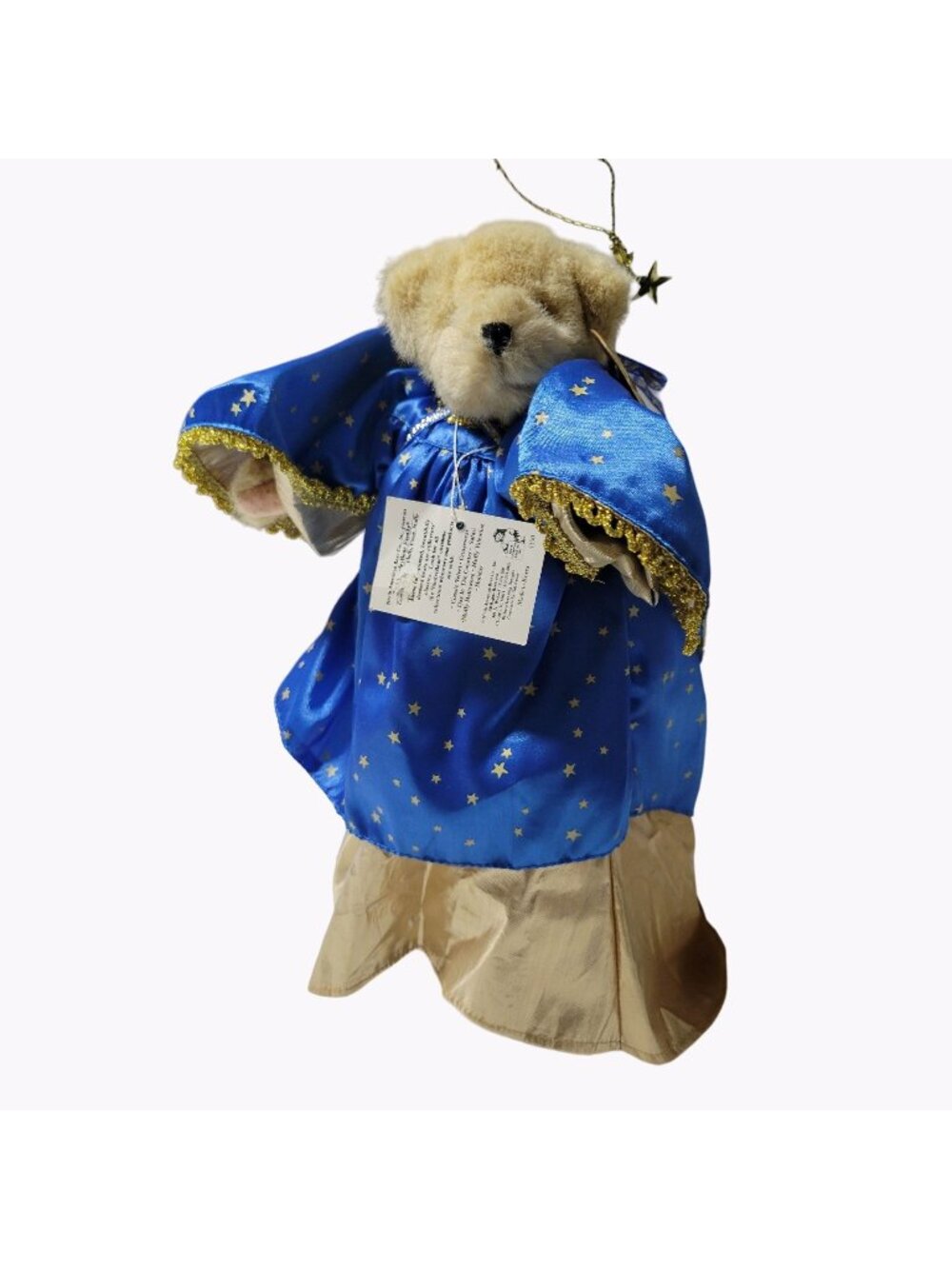 Vintage 80s Muffy VanderBear Christmas Tree Topper Angel Bear 8 inch Plush